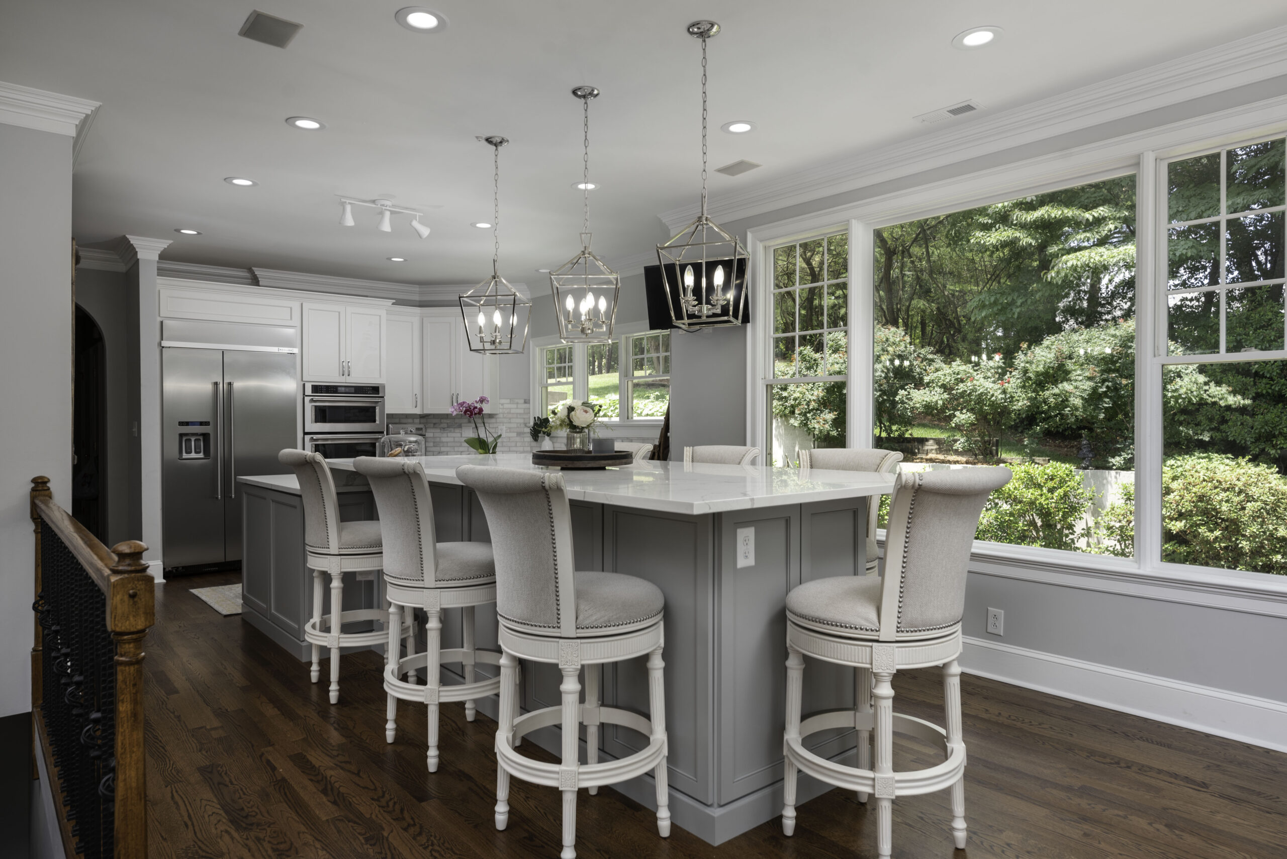 Custom kitchen remodel with detailed finishes by Cardinal Home Builders